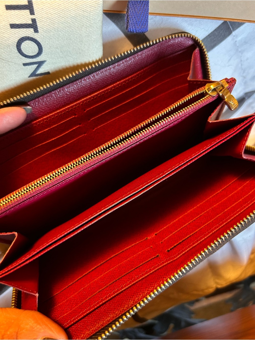 Louis Vuitton Brown Monogram Zip Wallet - Picture 2 of 7